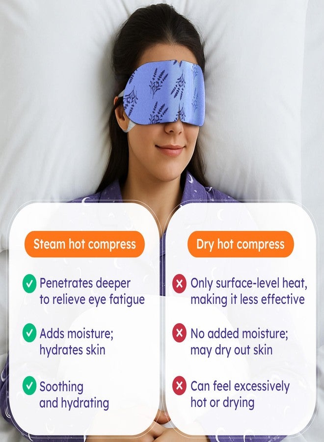 BLOOMORA 16 Pack Lavender Steam Eye Mask for Dryness, Puffiness, Strain & Relaxation, Heated Eye Mask for Sleep & Travel, Self-Heating & Disposable Warm Compress, Travel Essentials, Relaxation Gifts for Women - Image 5